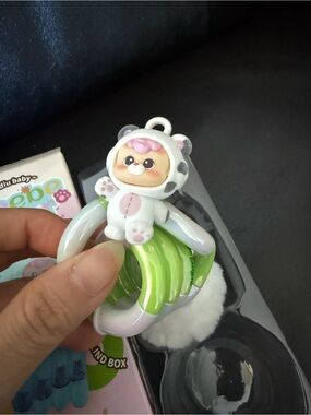 Original Tangle Creation Hidden Wooo Diu Diu Baby Fidget Sensory Toy Keychain